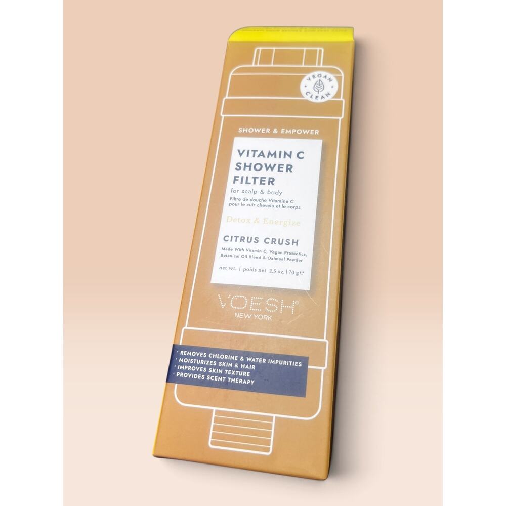 Voesh Vitamin C Shower Filter Citrus Crush NWT For Scalp and Body NIB